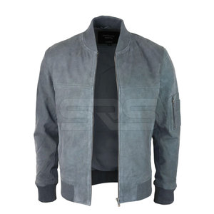 Factory Directly Provide Genuine <b>Leather</b> Bomber <b>Jackets</b> for <b>Men</b> 2025 Winter Breathable Stand Collar Zipper Closure - Product Image 3