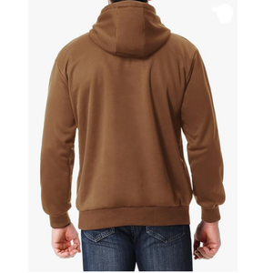Sweat-shirts à capuche pour hommes en coton 100% de haute qualité, logo personnalisé, poids lourd 320 g/m², tissu en molleton français uni, surdimensionné, capuche unie - Product Image 2