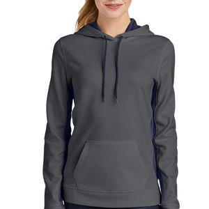 À la mode 100% coton tricoté pull pour femmes solide décontracté broderie sweats à capuche avant Logo basique hiver nouveau Design - Product Image 1