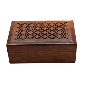 Cajas de Madera de Arte Popular Antiguo, Caja de Almacenamiento Tallada a Mano, Estuche de Madera para Regalos, Patrón Encantador, Almacenamiento Decorativo - Product Image 2