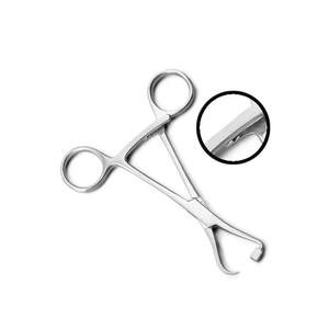 Vente en gros Ensemble d'instruments chirurgicaux manuels de 13.5cm Pinces de maintien d'os courbées et pointues avec logo personnalisé en acier Prix d'usine - Product Image 5