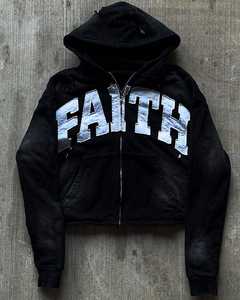 Stylish <b>Black</b> Cropped <b>Hoodie</b> with Custom Print - Perfect Greek Sorority <b>Hoodie</b> for Mens/Women, Casual <b>Zip</b>-Up Sweatshirt - Product Image 1