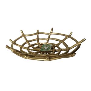 Plateau et plateau en filet araignée décoratif pour décoration de mariage Plateau de service pour fruits et collations et plat de luxe - Product Image 1