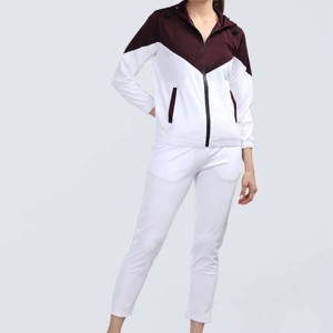 Women Zipper Tracksuit Set Two-Piece Sportswear with Zipper Jacket and Stretchable Pants Perfect for <b>Running</b> and Casual Wear - Product Image 6