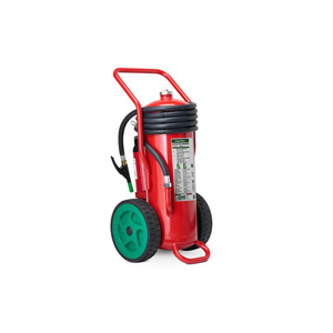 Extincteur à roulettes Green Wave 25 litres sans fluor, poudre sèche de qualité supérieure, fabriqué en Italie, classe aluminium EN 3 - Product Image 1