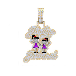 Splendide 14K Or Moissanite Pendentif Et Charme E Couleur Ronde Brillant Coupe VVS2 Exquis Fine Jewelry Wholesale Hip Hop Jewelry - Product Image 1
