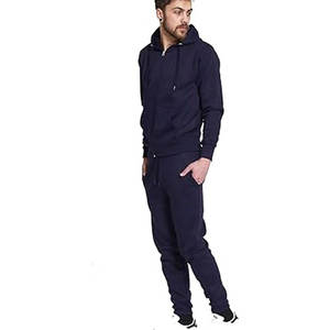 Ensemble de survêtement athlétique à fermeture éclair pour hommes, survêtement d'entraînement à la mode, survêtement à capuche, pantalon de course à pied, jogging, 2 pièces - Product Image 2