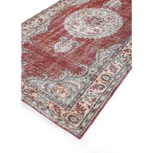 Alfombra de Lana Anudada a Mano de Gran Tamaño, Diseño de Medallón Rojo y Naranja, para Sala de Estar, Pasillo Rectangular, Modelo Pae-2361 - Product Image 2