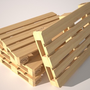 Paletas europeas para almacenamiento en almacén, hoja deslizante de 4 vías nueva y usada, paletas de madera de plástico de una cara con construcción de acero - Product Image 2