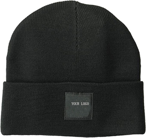 Gorro cálido de invierno con logotipo personalizado de algodón 100% de la mejor calidad con tela común de diseño Jacquard - Product Image 3