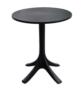 Ensemble de meubles d'extérieur durables en plastique noir TM09 & MN01 - Design moderne élégant pour la cour et le parc