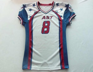 OEM Service High Quality Custom Made 100% <b>Polyester</b> American Football Digital Print Breathable Anti-Bacterial Wholesale Plus - Product Image 2