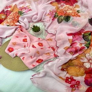 Sari de seda Georgette suave de estilo moderno y elegante de diseñador recién llegado con trabajo hecho a mano y piedra blanca Moti Border Work proveedor indio - Product Image 1