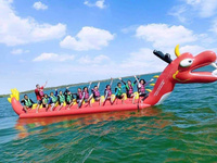 Bateau Dragon Gonflable pour Jeu Aquatique, Équipement Aquatique Gonflable, Sports de Remorquage Aquatique à Vendre