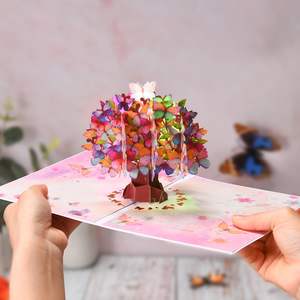 Feliz Día de la madre <span class=keywords><strong>Pop</strong></span> Up Card LIGHTS MUSIC 3D Butterfly Popup Card para todas las ocasiones - Product Image 5