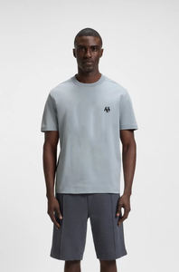 Logo personnalisé été Slim Fit hommes imprimés O-Neck T-Shirts respirant uni tricoté tissu commande en gros 100% coton Huzaifa produit - Product Image 3