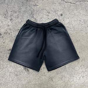 Pantalones cortos informales de verano de algodón pesado con cordón, pantalones cortos lavados con ácido de Terry francés personalizados para hombres, hechos por RAM Industry - Product Image 2