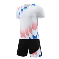 Tenues de sport personnalisées de bonne qualité, ensemble complet en polyester, kits d'entraînement de football, maillots d'été pour hommes adultes, respirants et légers