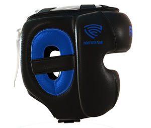 High Quality PU Leather <b>Sport</b> Head Guard Breathable Kickboxing <b>Helmet</b> Fighting Head Protector - Product Image 3