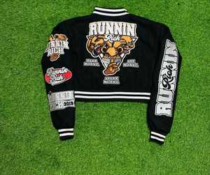 แจ็กเก็ตเลตเตอร์แมนสำหรับผู้ชายเสื้อกันหนาวแบบสตรีทมีฮู้ด OEM ใหม่เสื้อแจ็กเก็ตมีลายโลโก้ XL - Product Image 5