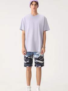 T-shirt surdimensionné à manches courtes pour homme imprimé en 3D personnalisable 100% coton avec impression par sublimation - Product Image 2