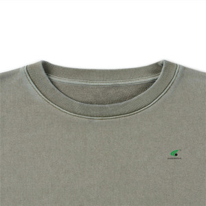 สเวตเตอร์ของผู้ชายมาใหม่เสื้อสเวตเชิ้ตคอตตอนแบบหลวมดีไซน์เรียบง่ายเสื้อสเวตเชิ้ตออกแบบได้ตามต้องการสไตล์ปากีสถาน - Product Image 3