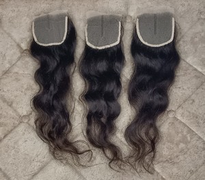 Brésilien de haute qualité dentelle fermeture 4x4 dentelle fermeture perruques droite perruque de cheveux humains fermeture pour les femmes - Product Image 1