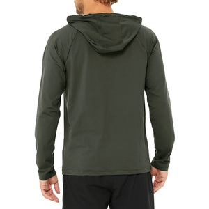 Sweat à capuche surdimensionné en polaire polyester/coton uni personnalisé brodé en gros pour l'hiver unisexe - Product Image 6
