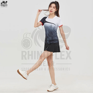 Uniforme de Tenis al Por Mayor con Logotipo Personalizado, Jersey Deportivo Transpirable, Conjunto de Uniforme con Pantalones Cortos, Diseña Tu Propio Uniforme de Tenis - Product Image 6