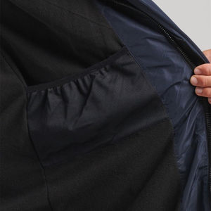 Veste matelassée pour homme de haute qualité, chaude, utilitaire, à bulles, personnalisée, avec capuche, en toile, logo sur le devant, pour l'hiver - Product Image 4