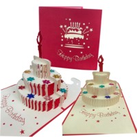 HOT 24 Venta al por mayor 3D Navidad pop-up tarjetas de felicitación de Vietnam, diseños únicos que mejoran sus saludos de vacaciones y celebraciones