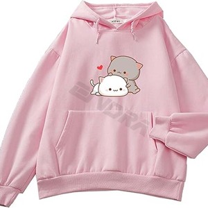 เสื้อสเวตเชิ้ตมีฮู้ดลำลองสำหรับผู้หญิงผ้าฝ้ายมีฮู้ดลำลองทันสมัย - Product Image 1