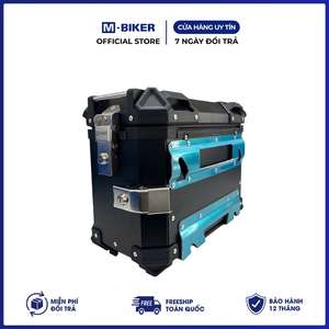 M-Biker 28L Side Boxes Waterproof <b>Aluminum</b> Rear Motorcycle <b>Luggage</b> Storage Pair Made in Vietnam - Product Image 2