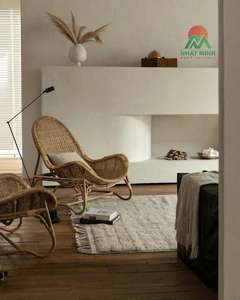 <b>FURNITURE</b> classic Nordic style reclining chair, made of natural rattan, suitable <b>for</b> <b>balconies</b>, homes, hotels, and villas. - Product Image 2