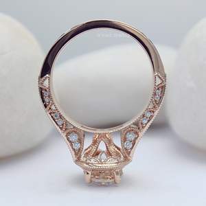 Clásico 10K 14K 18K amarillo plata esterlina nupcial boda compromiso fiesta regalo joyería grande 8Ct triturado pera diamante solitario - Product Image 4