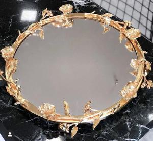 Plateaux de vaisselle décoratifs de luxe en acier inoxydable, bol et plateaux de décoration en gros - Product Image 6