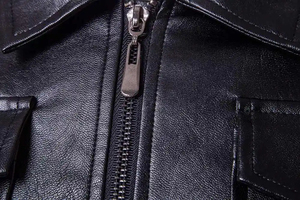 Chaquetas de cuero de invierno personalizadas de alta calidad para hombre, abrigos/chaqueta de cuero cálidos a la moda para hombre - Product Image 5