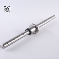 C5 mur bola tunggal presisi BK/BF15 sekrup bola baja tahan karat SFU1204/SFU2010 produk harga rendah untuk 200-500mm
