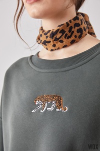 Jersey de mujer de algodón pesado personalizado sudadera Premium OEM logotipo personalizado de alta calidad 2024 oferta al por mayor tendencia de moda - Product Image 4