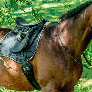 Tapis de selle en mousse à mémoire de forme avec doublure à séchage rapide et design respirant pour tapis de selle de cheval de chevaux - Product Image 4