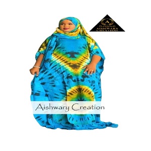 Best Quality Eco-Friendly Tie Dye Kaftan for Women Comfortable Loose Fit Rayon Beach Swimsuit Cover Long Floor-Length <b>Chiffon</b> - Product Image 1