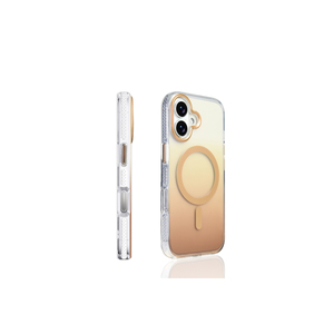 Coque en silicone ASMA Toros Premium compatible MagSafe pour iPhone 17 Pro, transparente dégradée, anti-traces de doigts, design élégant - Product Image 3