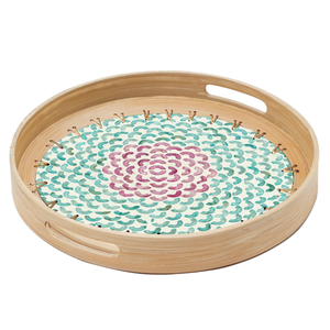 ถาดไม้ไผ่หวายชุดถาดเสิร์ฟอาหารถาดตกแต่งบ้านอุปกรณ์จัดเก็บของในบ้านดีไซน์ตามธรรมชาติ - Product Image 3