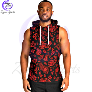 Easy Wear Unique Design <b>Sleeveless</b> <b>Hoodies</b> Outer Wear With Customized Logo Printed Breathable Soft Touch Material In Wholesale - Product Image 1