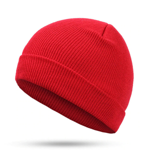 Wholesale Unisex Solid Color Winter <b>Warm</b> Beanie <b>Hat</b> Fashionable Knit Custom Logo Multi-Color Customizable Logo <b>for</b> <b>Men</b> Women - Product Image 1