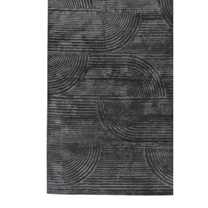 Aprezo Classic <b>Boho</b> Aiar-3017 Acrylic Hand Knotted <b>Rug</b> Grey Black Abstract for Home Hallway Flat Weave Rectangle Room <b>Rug</b> - Product Image 4