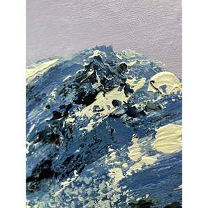 Dipinto a mano 100% 36in X 24in dipinti a olio di montagna della neve stampa di paesaggio su tela incorniciato regalo con Base di supporto in cotone - Product Image 1