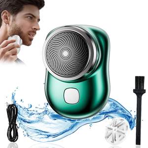 Afeitadora Eléctrica Portátil Mini para Hombre, Uso en Seco y Húmedo, Recargable por USB, Tamaño de Bolsillo, Inalámbrica, para Rostro, para Viajes - Product Image 2