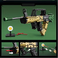 Juguetes de armas de fuego para niños, juego de disparos, armas de caza, pistola de francotirador, armas realistas, juego de bloques de construcción de escopeta