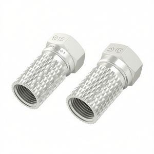 Connecteur d'antenne TV F Plug argenté, modèle 00205207, pour réception satellite - Product Image 3